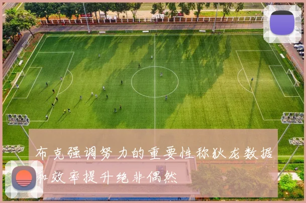 布克强调努力的重要性称狄龙数据和效率提升绝非偶然